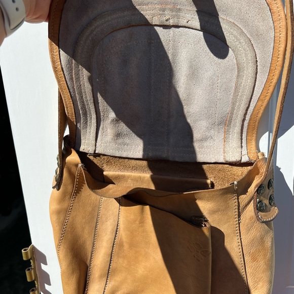 Leather saddle purse.  Patricia Nash - Picture 2 of 7